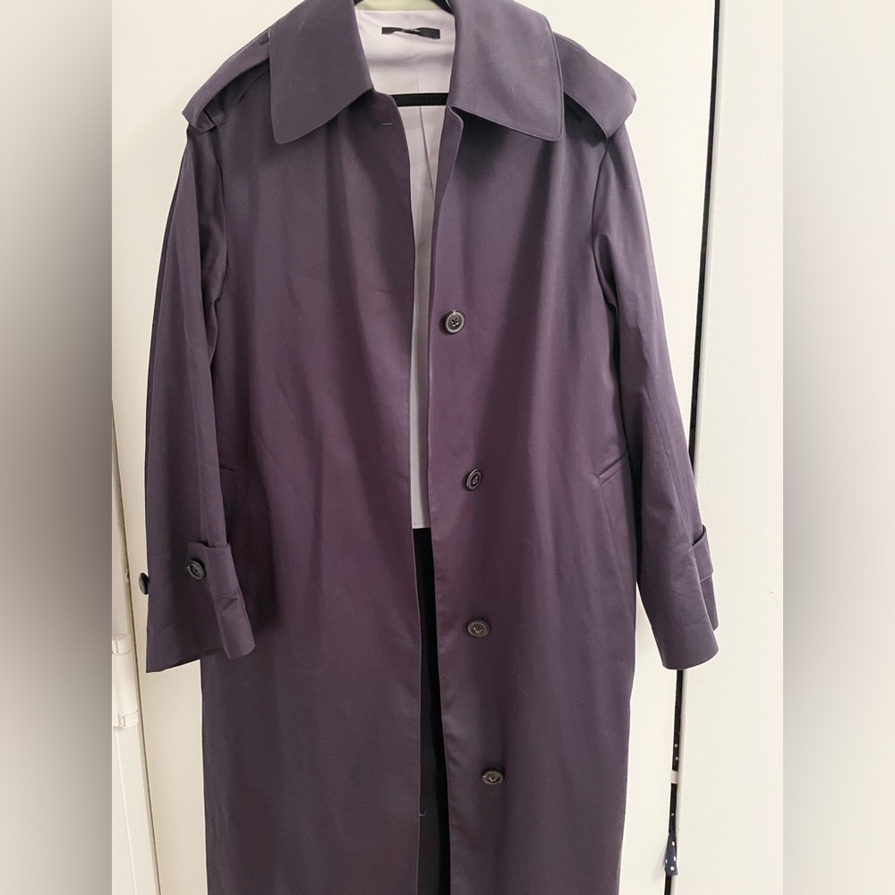 Paul Smith black single breasted trench coat - brand new!